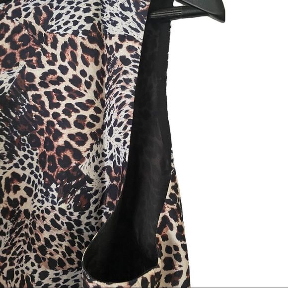 ⭐️Host Pick⭐️ 🆕 Elvi: Sleeveless Leopard Print & Lace Trim Midi Dress - Picture 6 of 13